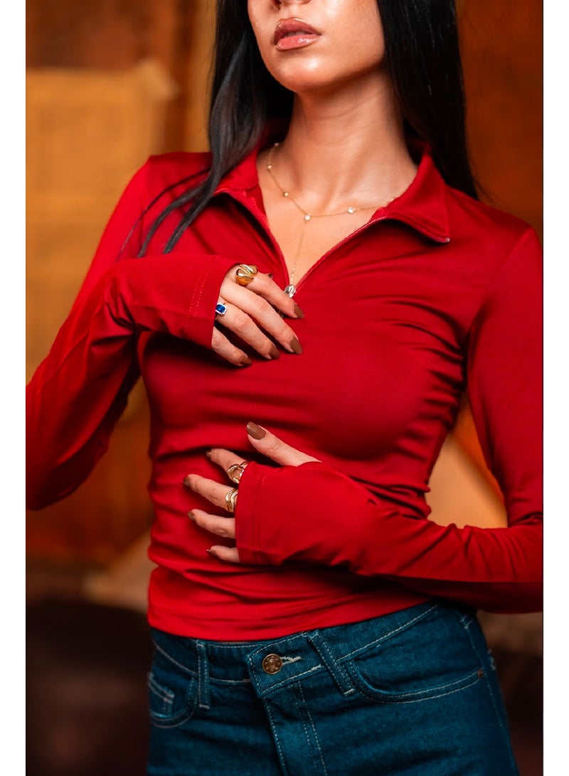 كنزه توب كم طويل بسوستة - Image 3